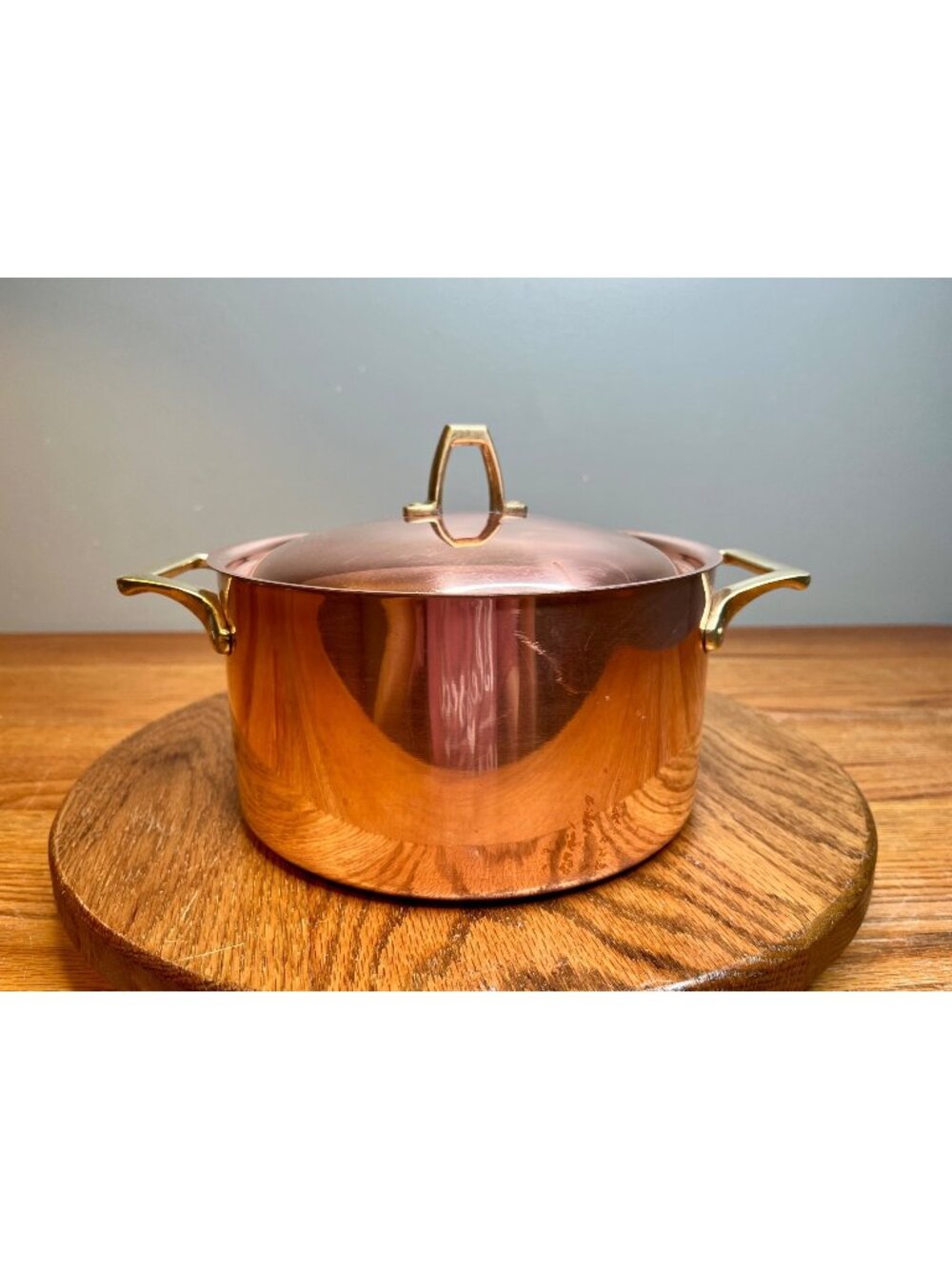 Paul Revere War  3 quart Copper Dutch Oven/ Stockpot With Lid, Bicentennial Edit
